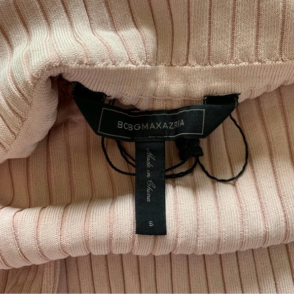BCBGMaxAzria Risa Pullover Off Shoulder Ribbed Knit Sweater - Picture 7 of 8